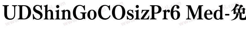 UDShinGoCOsizPr6 Med字体转换